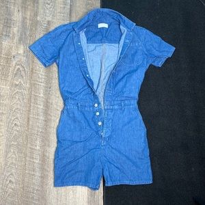Medium denim blue romper from ASOS design size small